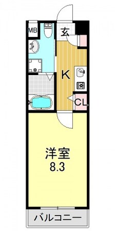 平野駅 徒歩2分 7階の物件間取画像